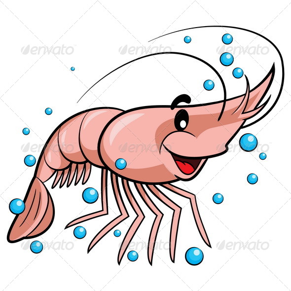 GraphicRiver Shrimp Cartoon 7635790 GraphicRiver Shrimp Cartoon 7635790