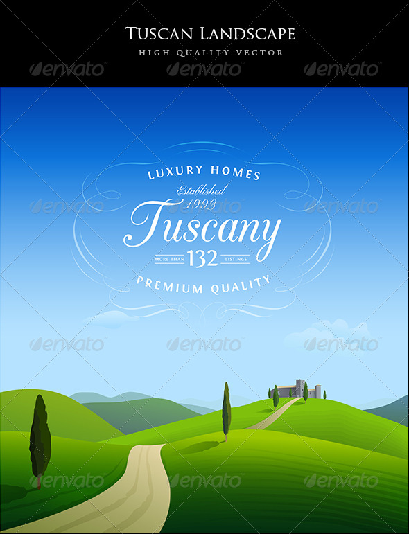 GraphicRiver Italian Landscape in Summer 7621909 GraphicRiver Italian Landscape in Summer 7621909