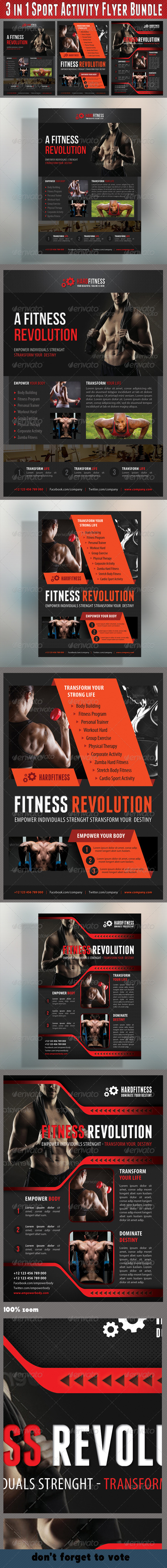 GraphicRiver 3 in 1 Sport Activity Flyer Bundle 08 7638862 GraphicRiver 3 in 1 Sport Activity Flyer Bundle 08 7638862