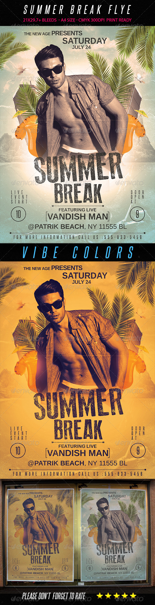 GraphicRiver Summer Break Flyer 7640843 GraphicRiver Summer Break Flyer 7640843