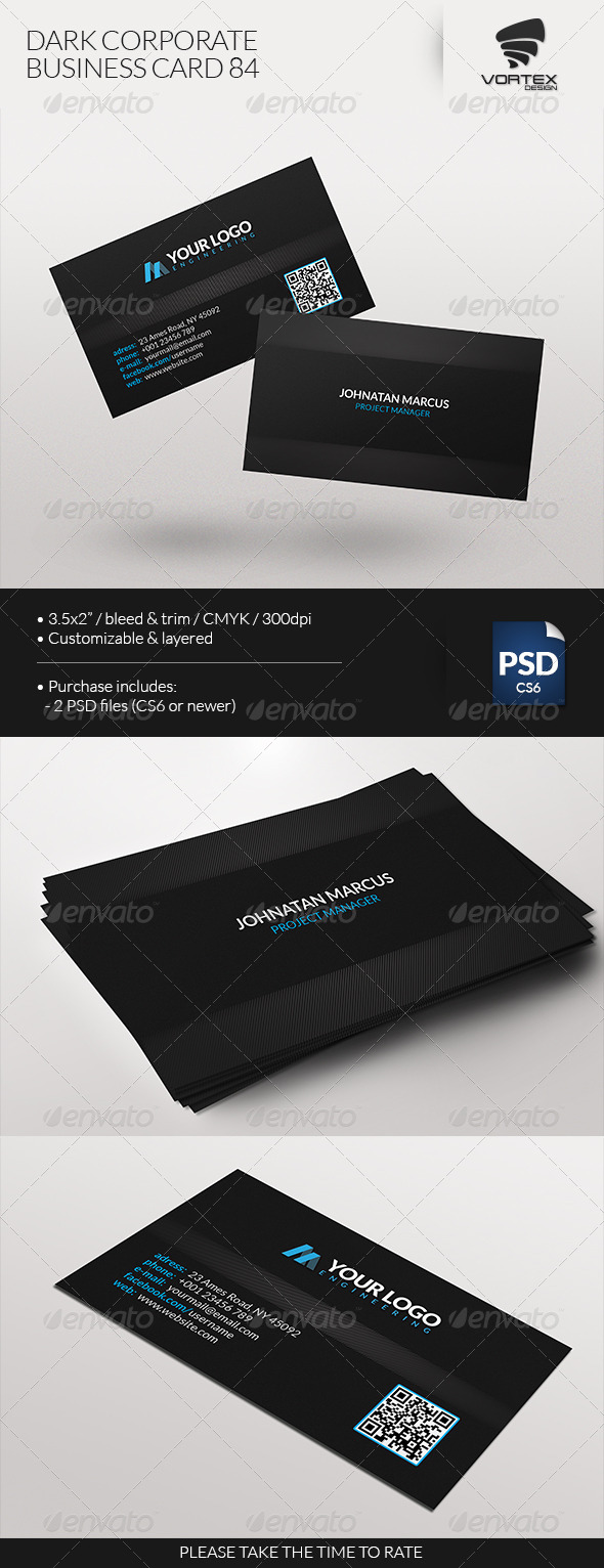 GraphicRiver Dark Corporate Business Card 84 7641512 GraphicRiver Dark Corporate Business Card 84 7641512