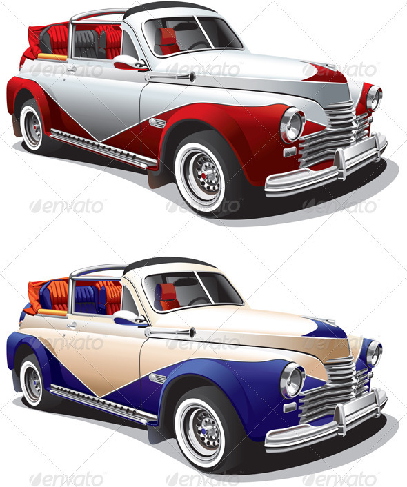 Hot rod No1 - Objects Vectors