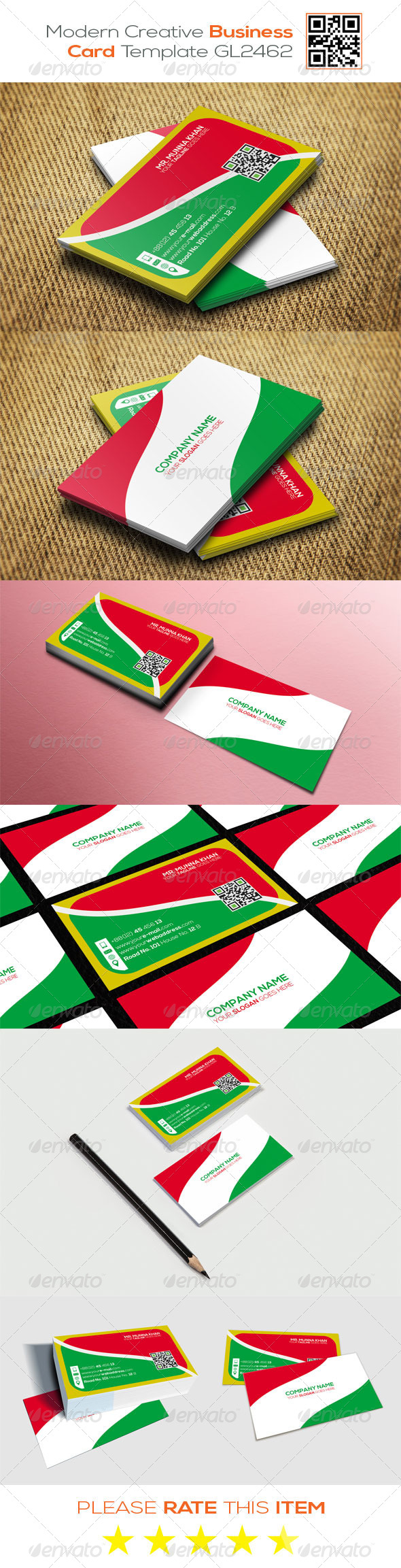 GraphicRiver Modern Creative Business Card Template GL2462 7648782 GraphicRiver Modern Creative Business Card Template GL2462 7648782