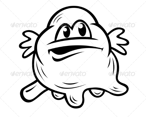 GraphicRiver Black and White Halloween Monster 7648805 GraphicRiver Black and White Halloween Monster 7648805