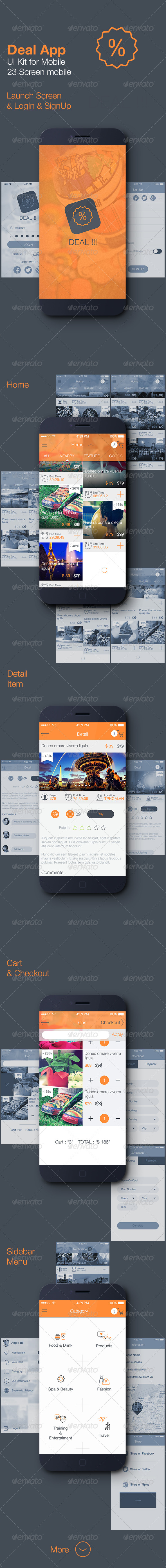 GraphicRiver Deal App Mobile UI Kit 7648908 GraphicRiver Deal App Mobile UI Kit 7648908