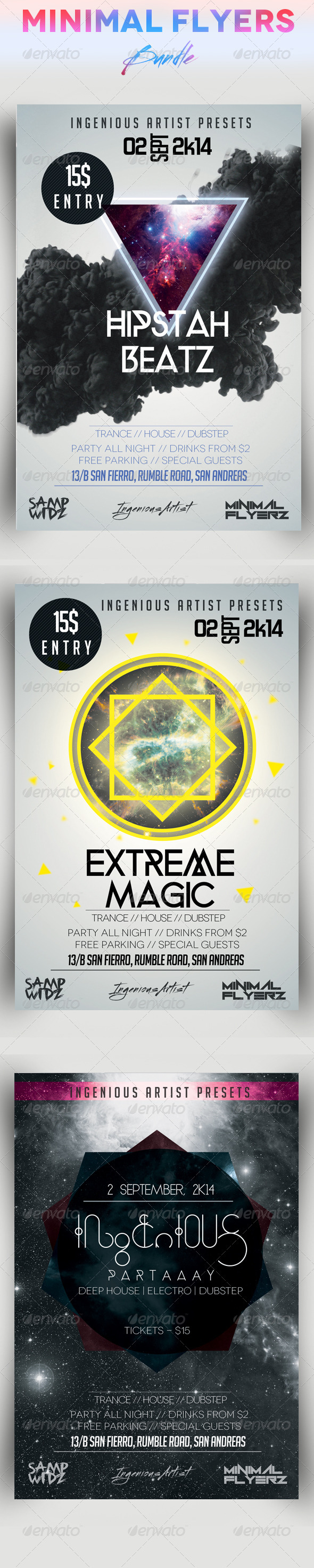 GraphicRiver Minimal Flyers Bundle Vol.4 7649035 GraphicRiver Minimal Flyers Bundle Vol.4 7649035