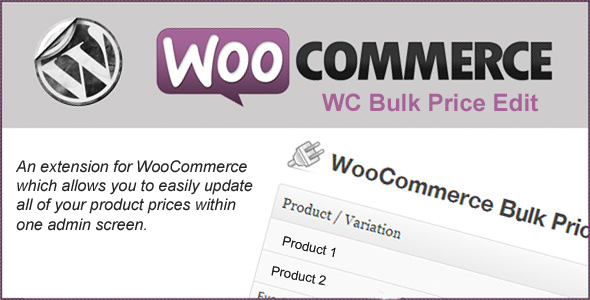 CodeCanyon WooCommerce Bulk Price Edit 7646189 CodeCanyon WooCommerce Bulk Price Edit 7646189