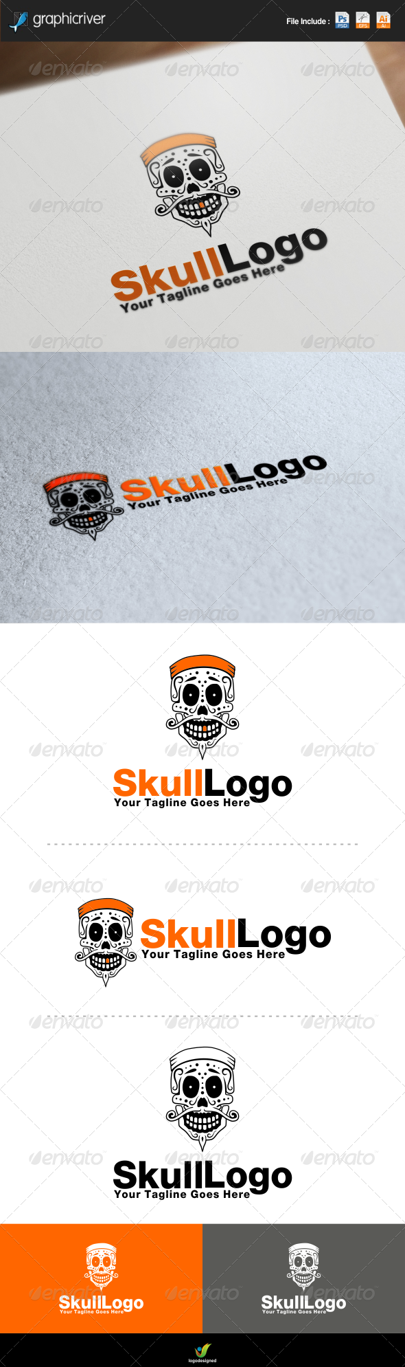 GraphicRiver Skull Logo 7652266 GraphicRiver Skull Logo 7652266