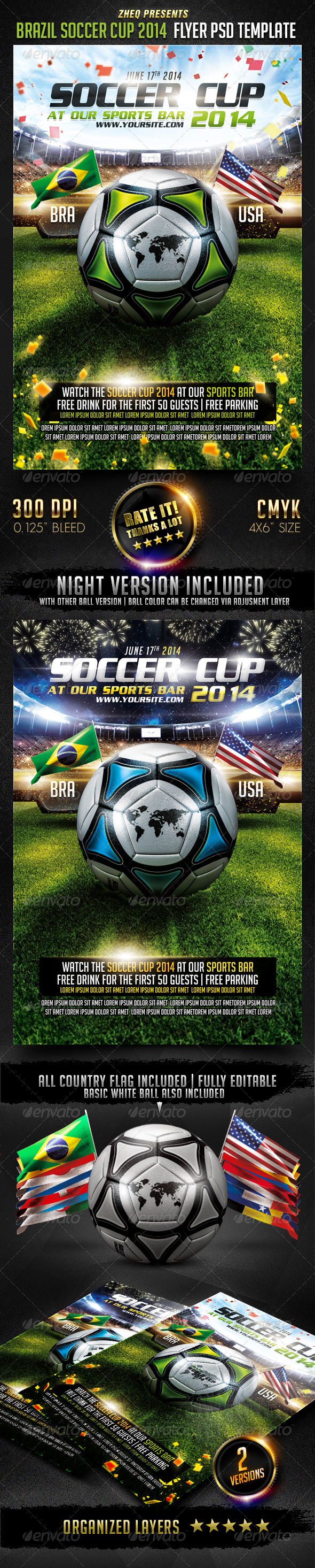 GraphicRiver Brazil Soccer Cup 2014 Flyer Template 7643626 GraphicRiver Brazil Soccer Cup 2014 Flyer Template 7643626