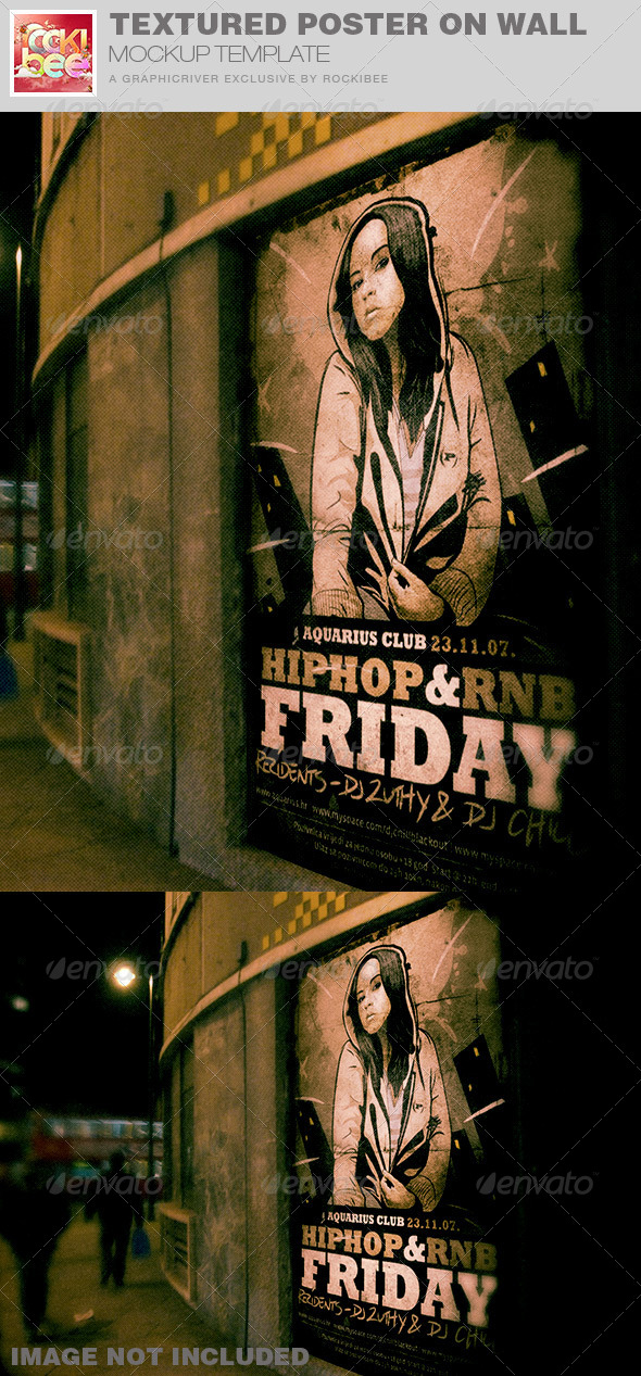 GraphicRiver Textured Poster on Wall Mockup Template 7655082 GraphicRiver Textured Poster on Wall Mockup Template 7655082