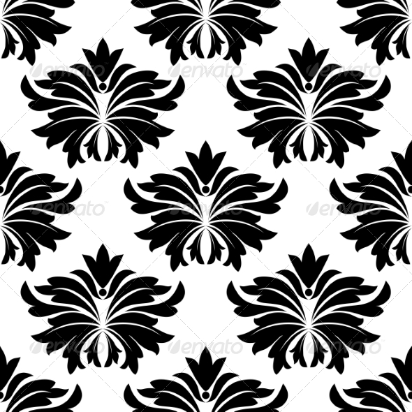 GraphicRiver Seamless Pattern with Big Black Flowers 7655155 GraphicRiver Seamless Pattern with Big Black Flowers 7655155