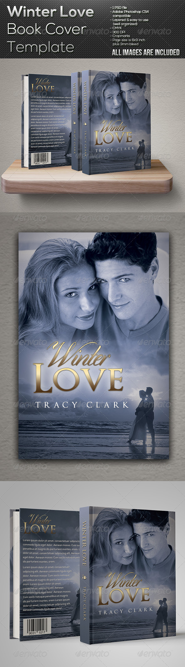 GraphicRiver Winter Love Book Cover Template 7651903 GraphicRiver Winter Love Book Cover Template 7651903
