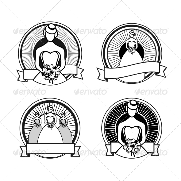 GraphicRiver Black and White Wedding Stamps 7658835 GraphicRiver Black and White Wedding Stamps 7658835