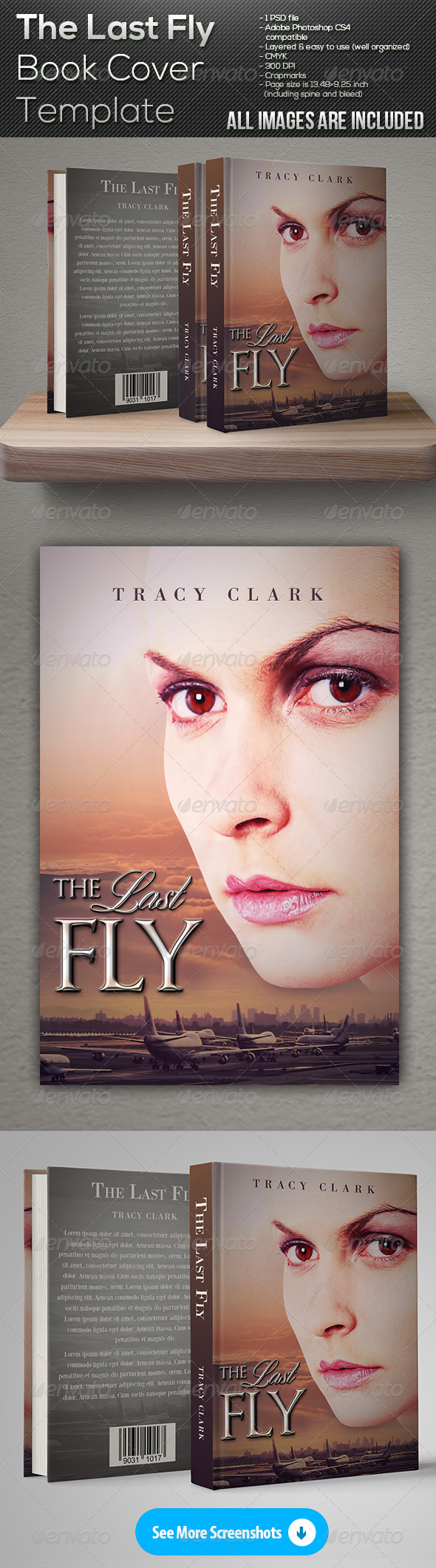 GraphicRiver The Last Fly Book Cover Template 7660425 GraphicRiver The Last Fly Book Cover Template 7660425