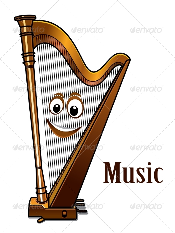 Harp Cartoon Picture » Tinkytyler.org - Stock Photos & Graphics