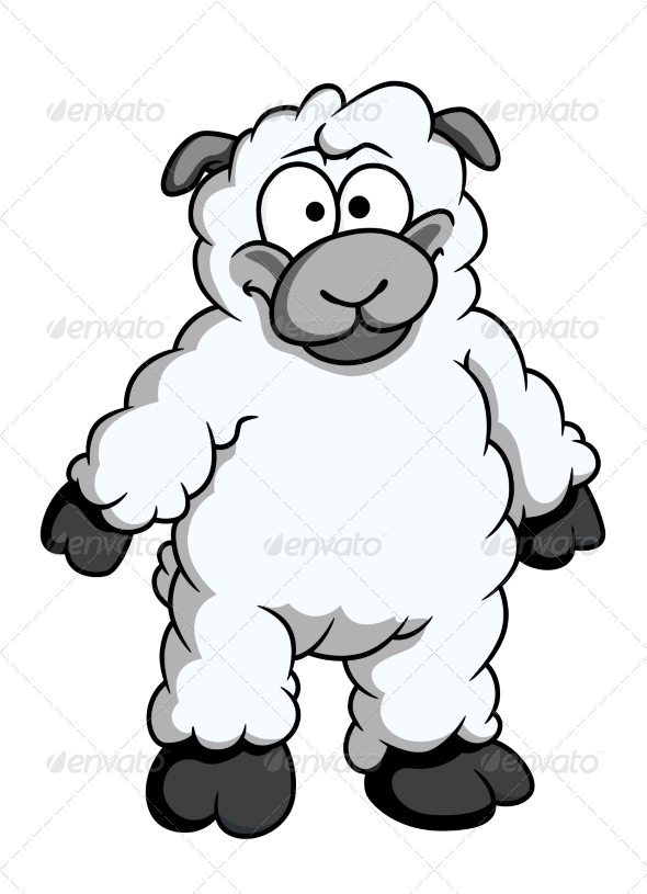 GraphicRiver Woolly Cartoon Sheep 7665019 GraphicRiver Woolly Cartoon Sheep 7665019