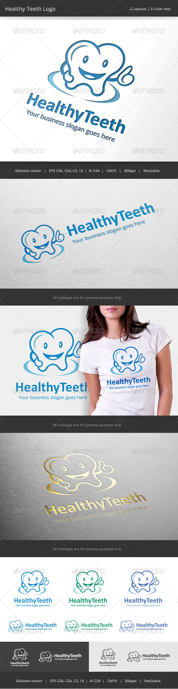 GraphicRiver Healthy Teeth Dental Logo 7665991 GraphicRiver Healthy Teeth Dental Logo 7665991