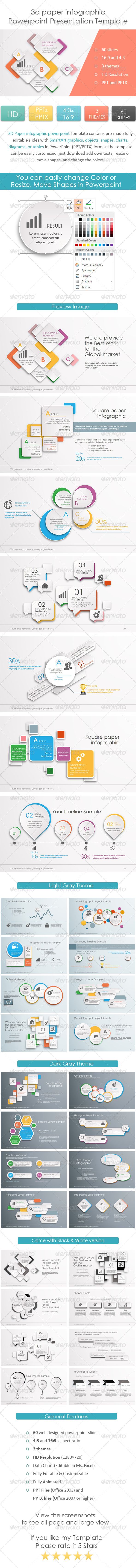 GraphicRiver 3D Paper Infographic Powerpoint Template 7672239 GraphicRiver 3D Paper Infographic Powerpoint Template 7672239