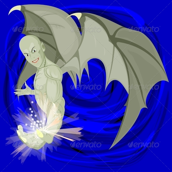 GraphicRiver Evil Winged Demon 7673333 GraphicRiver Evil Winged Demon 7673333