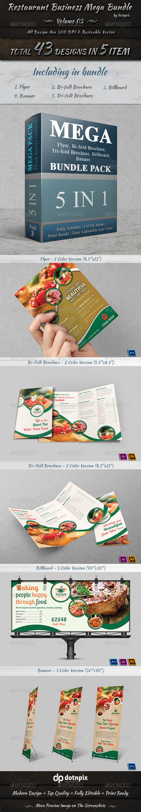 GraphicRiver Restaurant Business Mega Bundle Volume 3 7673548 GraphicRiver Restaurant Business Mega Bundle Volume 3 7673548