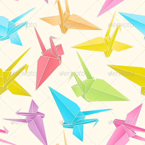 GraphicRiver Origami Cranes 7673819 GraphicRiver Origami Cranes 7673819