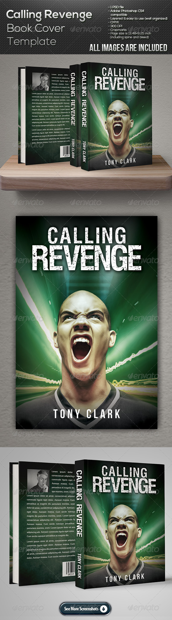 GraphicRiver Calling Revenge Book Cover Template 7675499 GraphicRiver Calling Revenge Book Cover Template 7675499