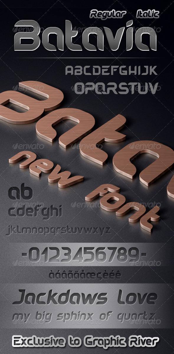 GraphicRiver Batavia Font 7675820 GraphicRiver Batavia Font 7675820