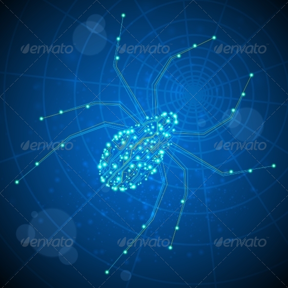 GraphicRiver Circuit Board Spider 7675854 GraphicRiver Circuit Board Spider 7675854
