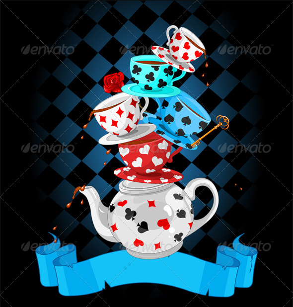 GraphicRiver Wonder Tea Party Pyramid Design 7676128 GraphicRiver Wonder Tea Party Pyramid Design 7676128