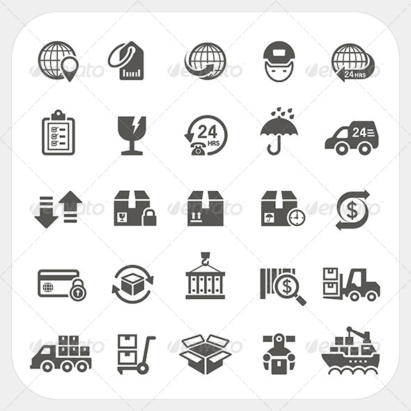 GraphicRiver Logistics and Shipping Icons Set 7679132 GraphicRiver Logistics and Shipping Icons Set 7679132