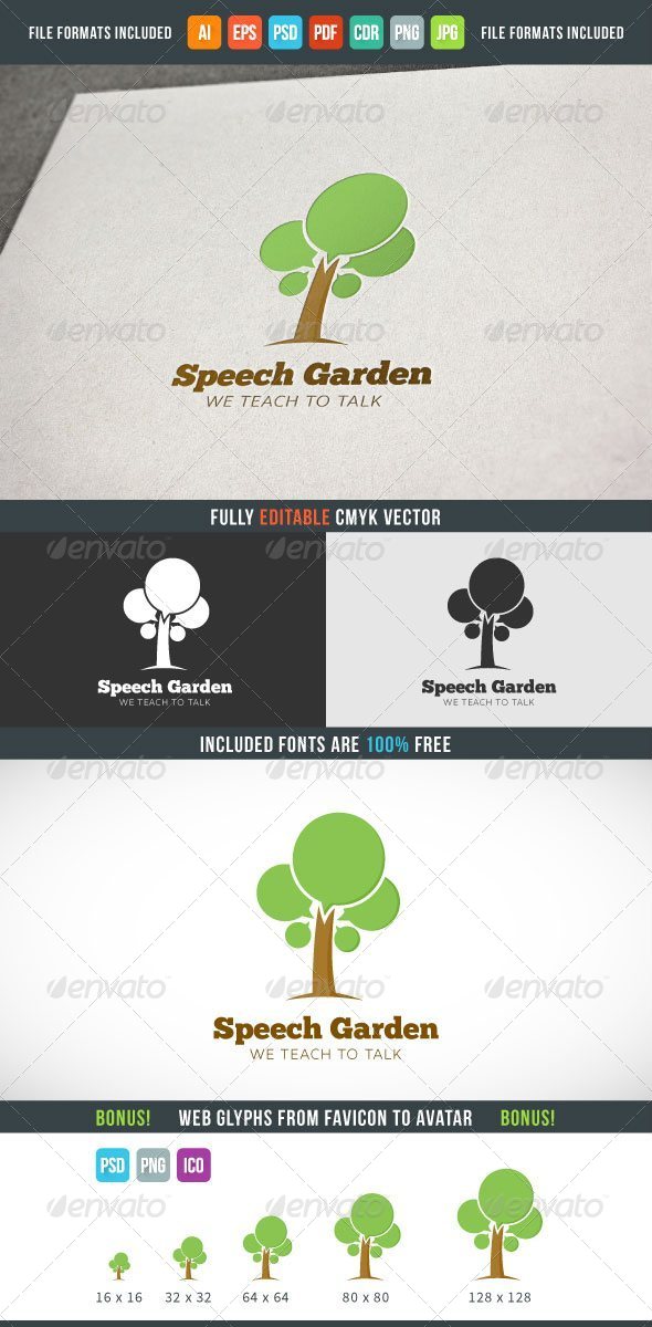 GraphicRiver Speech Garden Gogo Gemplate 7614994 GraphicRiver Speech Garden Gogo Gemplate 7614994