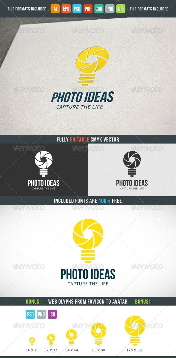 GraphicRiver Photo Ideas Logo Template 7614939 GraphicRiver Photo Ideas Logo Template 7614939
