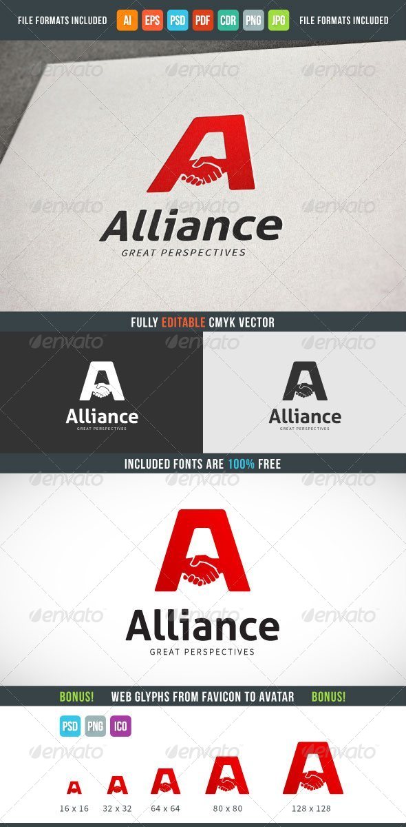 GraphicRiver Alliance Logo Template 7614902 GraphicRiver Alliance Logo Template 7614902