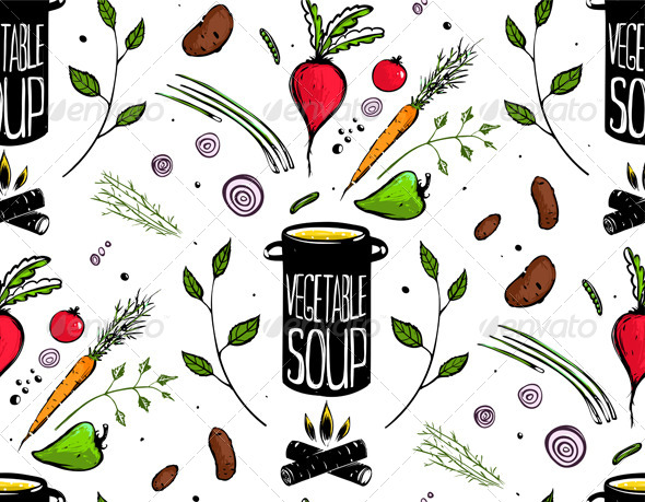 GraphicRiver Seamless Pattern Cooking Vegetable Soup 7684061 GraphicRiver Seamless Pattern Cooking Vegetable Soup 7684061