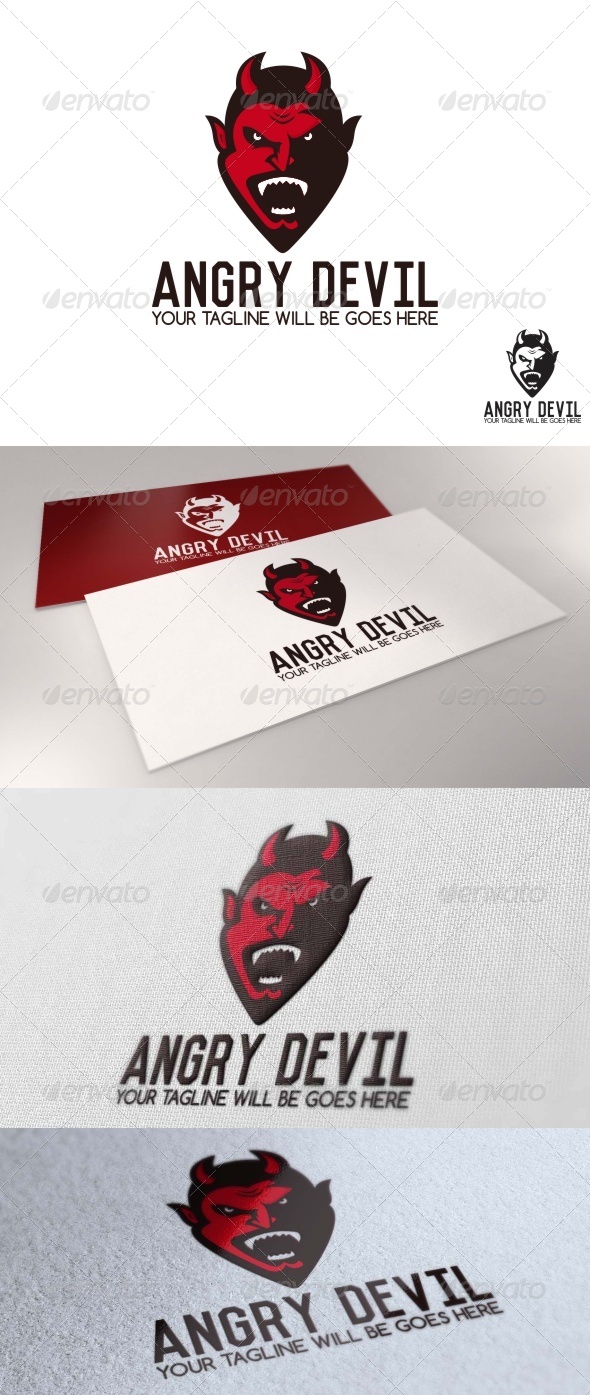 GraphicRiver Angry Devil Logo 7653669 GraphicRiver Angry Devil Logo 7653669