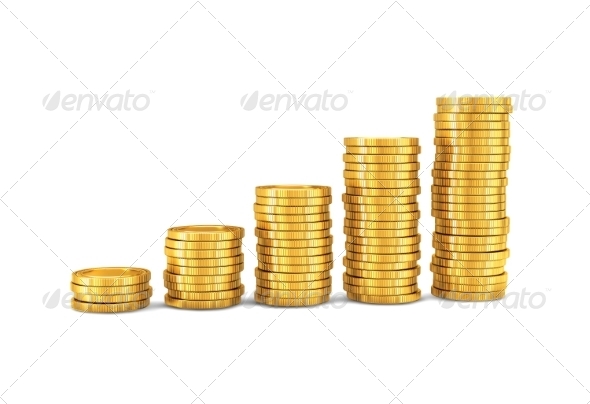 GraphicRiver Gold Coins 7688208 GraphicRiver Gold Coins 7688208