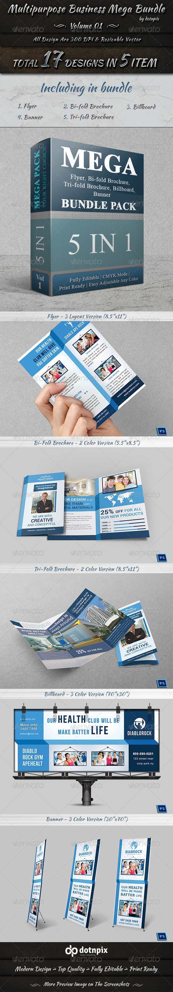 GraphicRiver Multipurpose Business Mega Bundle Volume 1 7688791 GraphicRiver Multipurpose Business Mega Bundle Volume 1 7688791