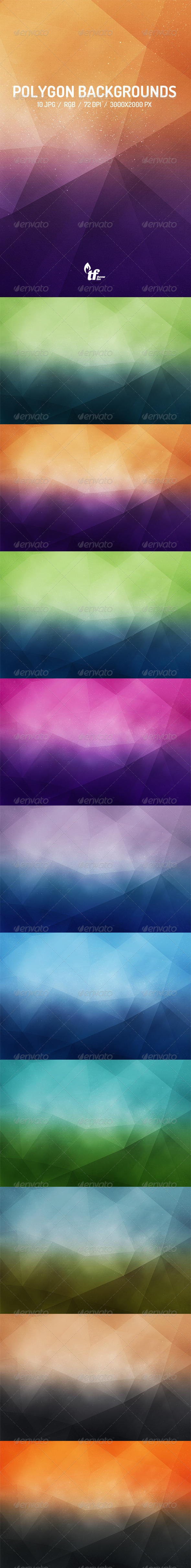 GraphicRiver 10 Polygon Backgrounds 7690224 GraphicRiver 10 Polygon Backgrounds 7690224