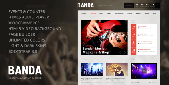 Banda - WordPress Music Magazine - Music and Bands Entertainment