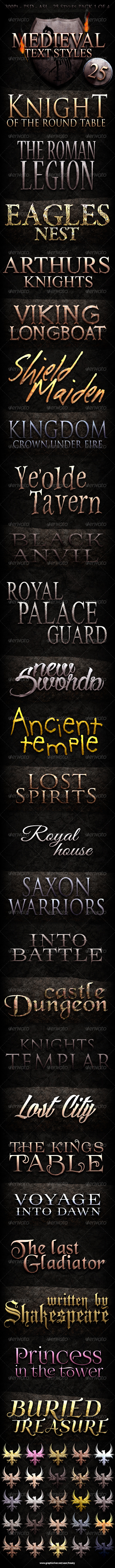 GraphicRiver 25 Medieval Text Styles 7692817 GraphicRiver 25 Medieval Text Styles 7692817