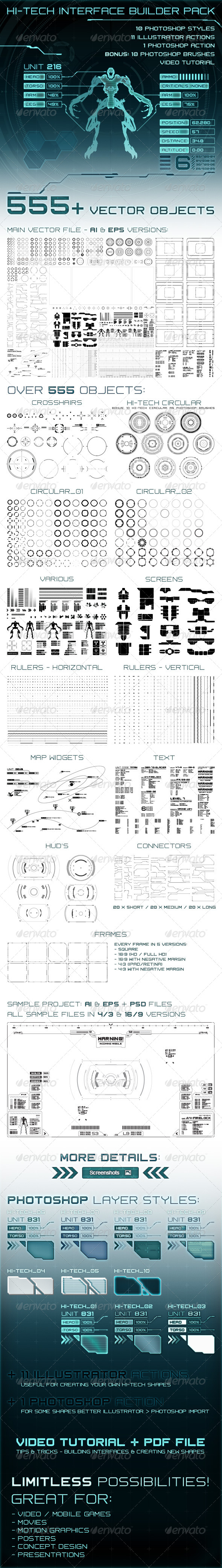GraphicRiver Hi-Tech Interface Builder Pack 7694953 GraphicRiver Hi-Tech Interface Builder Pack 7694953