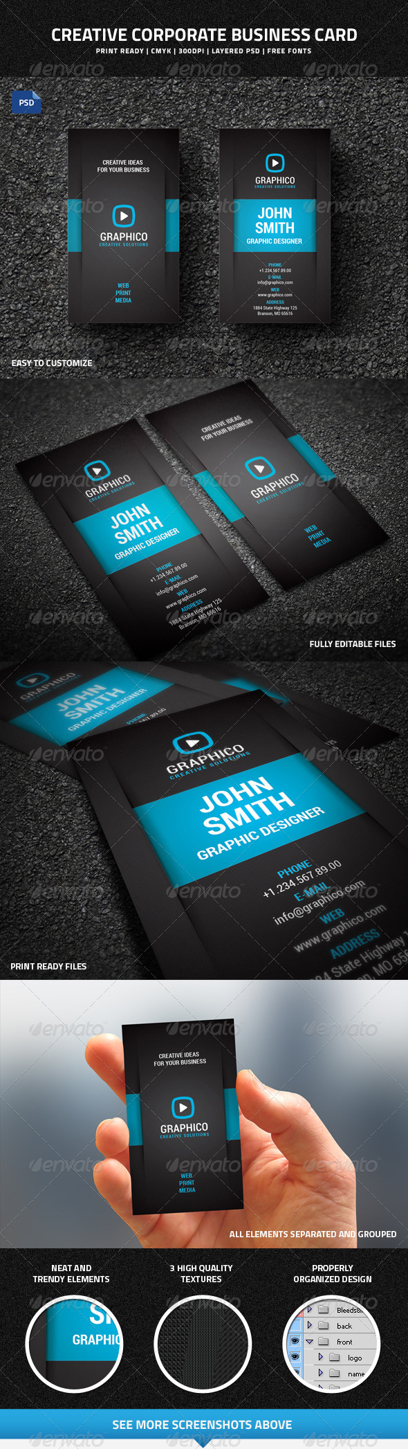 GraphicRiver Creative Corporate Business Card 7681657 GraphicRiver Creative Corporate Business Card 7681657