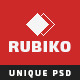 RUBIKO | One Page - Portfolio - PSD Template RUBIKO | One Page - Portfolio - PSD Template - ThemeForest Item for Sale