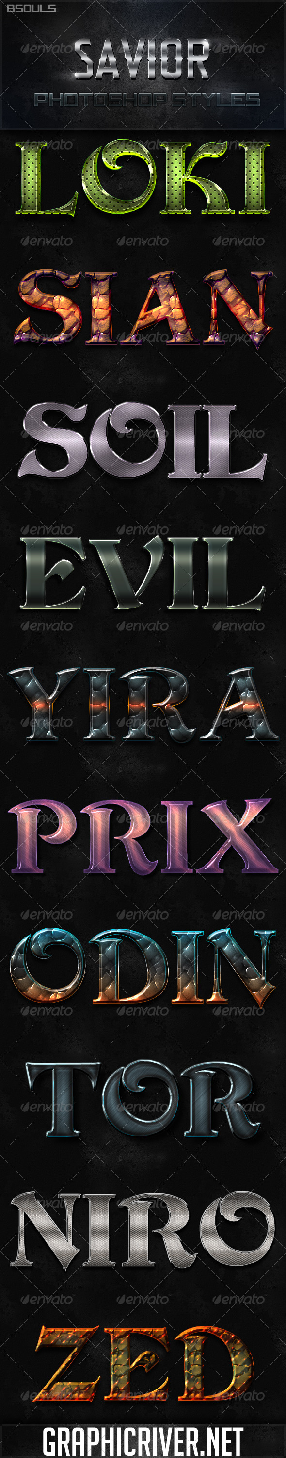 GraphicRiver Savior Photoshop Styles 7705735 GraphicRiver Savior Photoshop Styles 7705735