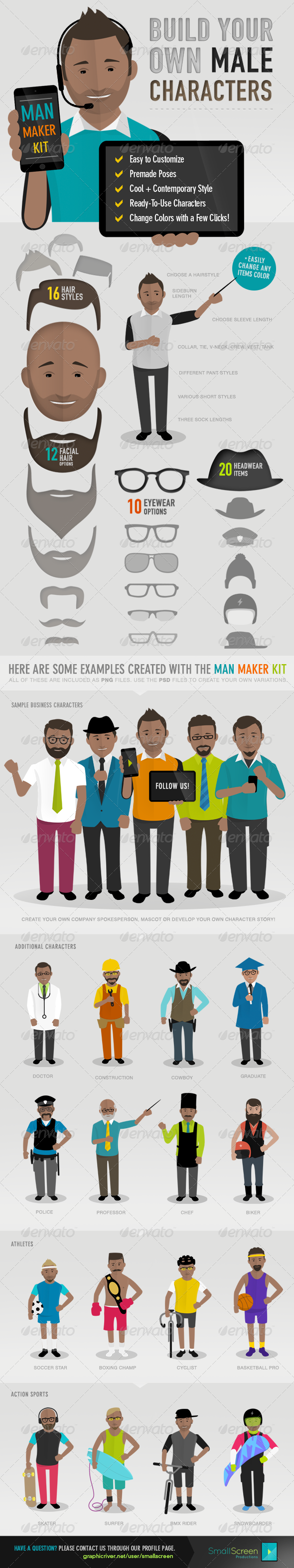 GraphicRiver Man Maker Kit 7705730 GraphicRiver Man Maker Kit 7705730