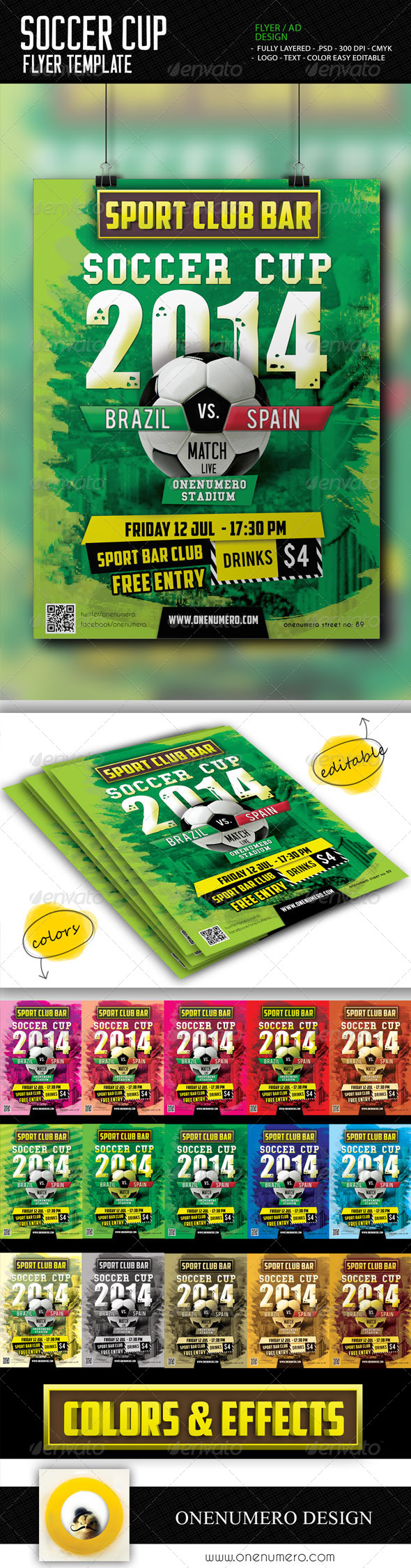 GraphicRiver Soccer Cup Flyer Template 7717632 GraphicRiver Soccer Cup Flyer Template 7717632