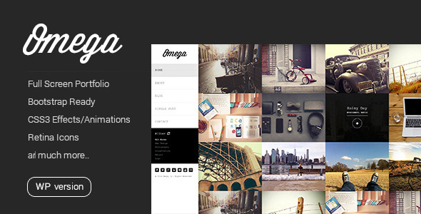 Omega - Minimal WordPress Theme - Personal Blog / Magazine