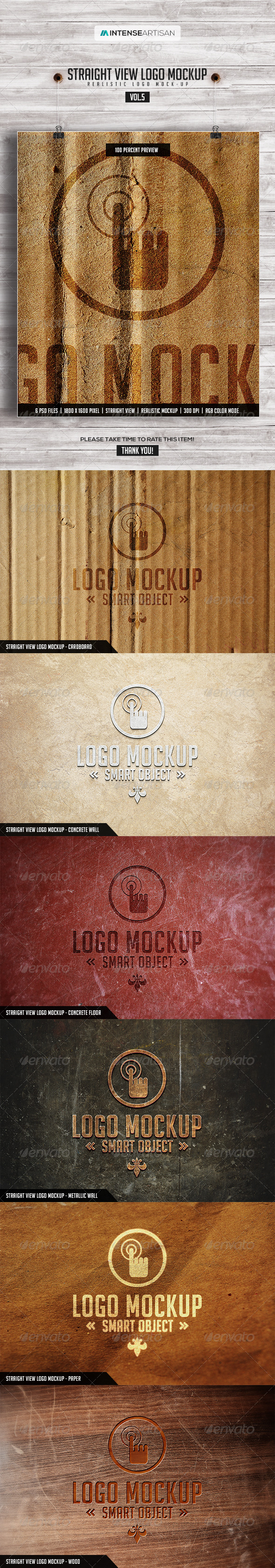 GraphicRiver Straight View Logo Mockup Vol.5 7720331 GraphicRiver Straight View Logo Mockup Vol.5 7720331