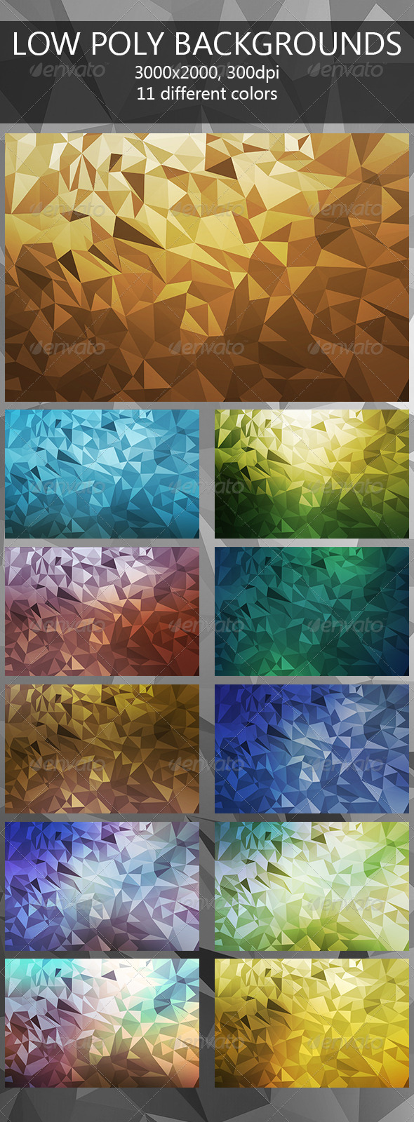 GraphicRiver Low Poly Backgrounds 7720807 GraphicRiver Low Poly Backgrounds 7720807
