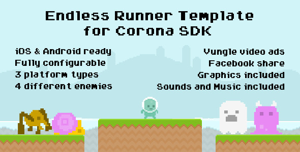 CodeCanyon Corona SDK Endless Runner Template 7721733 CodeCanyon Corona SDK Endless Runner Template 7721733